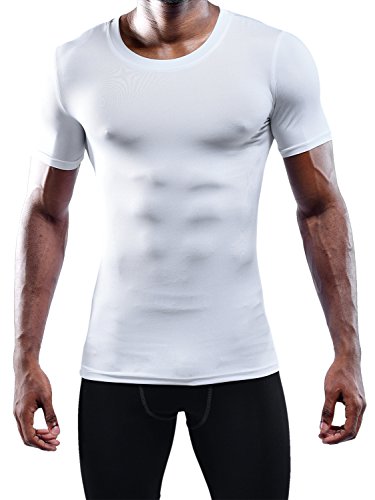 NELEUS Men's 3 Pack Athletic Compression Base Layer Workout Shirt4