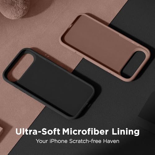Cordking for iPhone Air Case, Silicone Ultra Slim Shockproof Protective Phone Case with [Soft Anti-Scratch Microfiber Lining], 6.5 inch, Black by Cordking - Image 3