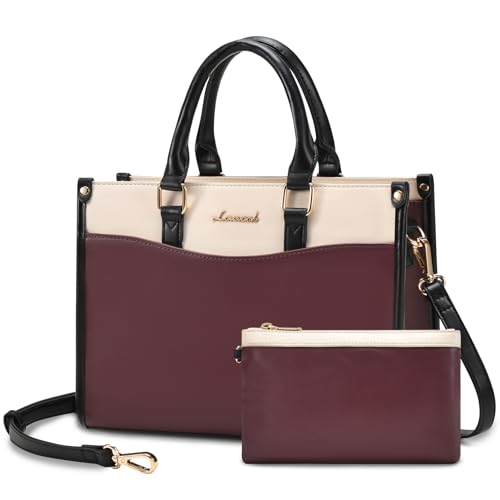 Image of LOVEVOOK Purses for Women Purses and Handbags Tote Bag for Women Trendy Top Handle Satchel Crossbody Bag with Matching Clutch