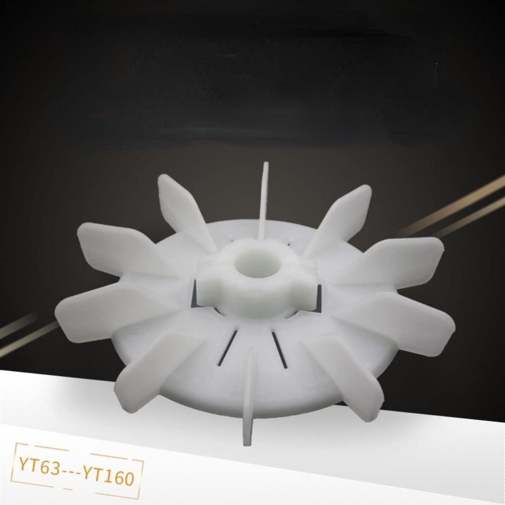 Motor Fan Blade Plastic Motor Fan Adjustable motor 125mm Round Shape White Plastic 10 Vanes(YT71)