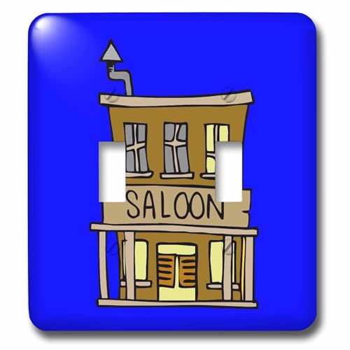 Interrupteur à bascule robuste avec impression Western Saloon durable - 2