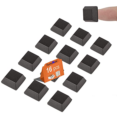 Black Rubber Feet 16Pcs + Black Bumpers Pads 102Pcs Self Adhesive #TOP1