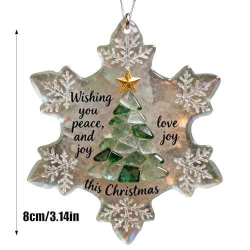 2026 Elegante decoración colgante para pared o puerta con diseño intrincado material resistente (transparente, 8 cm) - imagen 4