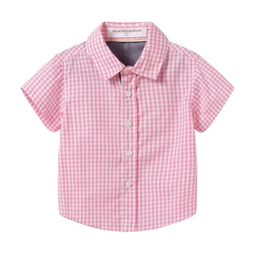Image of Mud Kingdom Little Boys Dress Shirts Short Sleeve Cute Summer
