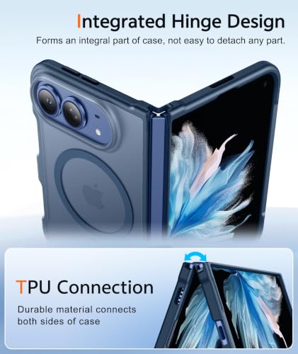 Image of FNTCASE for Phone 2026 Ultra Case /Phone Fold Phone Case Blue Translucent