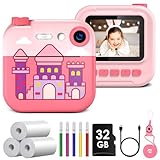Camara Fotos Infantil Instantanea, GREENKINDER Camara Fotos Infantil, 2.4' HD...
