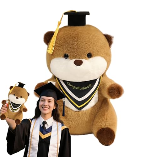 Peluche loutre cadeau remise diplôme et anniversaire