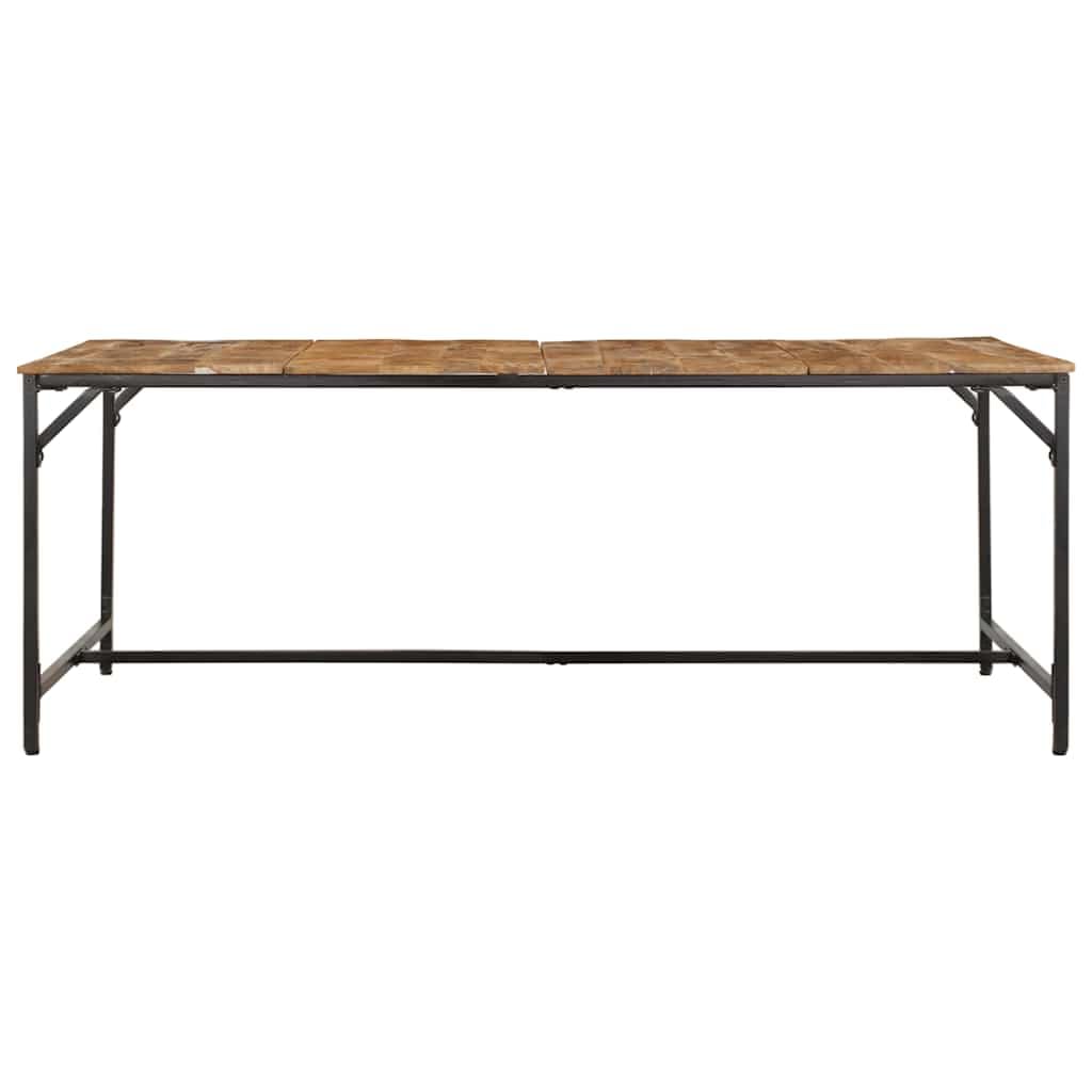 Table en bois massif brut de mangue de 200 cm au style noble