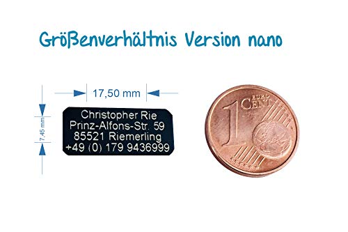 Drohnen-Kennzeichen SNEG Drohnen-Plakette mit Gravur