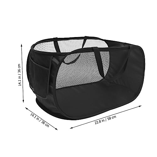 Villful YS0528120VJ Mesh Laundry Basket Clothes Hampers For Laundry Big Laundry Baskets Footed Pedestal Bowl Handle Hamper Bathroom Mesh Hamper Dollhouse Trash Can Folding Laundry Steel Wire thumb #6