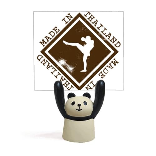 Support pour mémo de boxe panda porte-note bureau et pense-bête décoratif