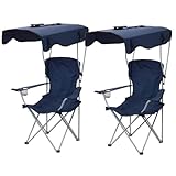 seathestars 2脚セット 折りたたみチェア 折り畳みチェア 屋根付き 椅子 イス キャンプチェア サンシェード シェード 日よけ レジャーチェア アウトドア キャンプ