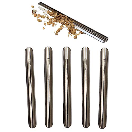 Stratus Stainless Steel Table Crumbers For Servers (5 Crumbers). Fine Dining Table Crumb Sweeper For Restaurant Tablecloths & Table Linen. Size - 6" Color - Silver #TOP6