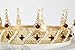 SWEETV Gold Baroque Queen Crown for Women - Royal Pageant Crown for Photograph, Theater, Costume Parties Hair Accessories with Pearl