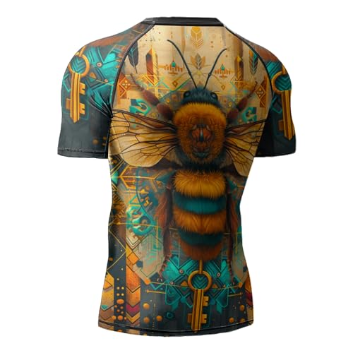 Desantiago Rash Guard Breathable Fabric Compression Shirts Short Sleeve, BJJ Rash Guards for Men3