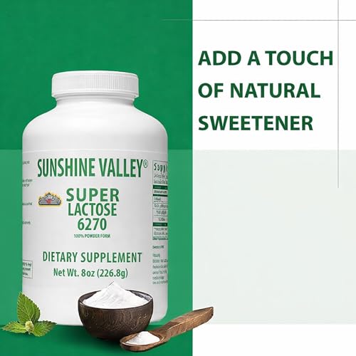Image of Sunshine Valley Lactose Powder (Milk Sugar), Fine White Powder, 8 oz | Fine White Powder for Baking, Cooking & Brewing, Versatile Ingredient for Food Mixtures & Recipes