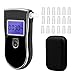LUCKYKODOR Etilometro Portatile Alcool Test Professionale Alta Precisione con 20 Boccagli e Schermo LCD Digitale