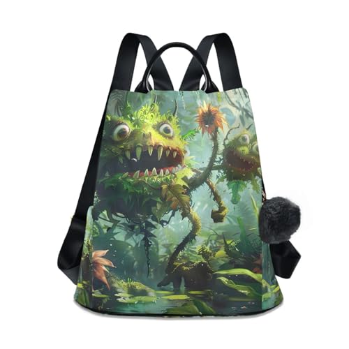 Sac à dos pour femme antivol Jungle Monsters résistant pour sécuriser vos trajets quotidiens