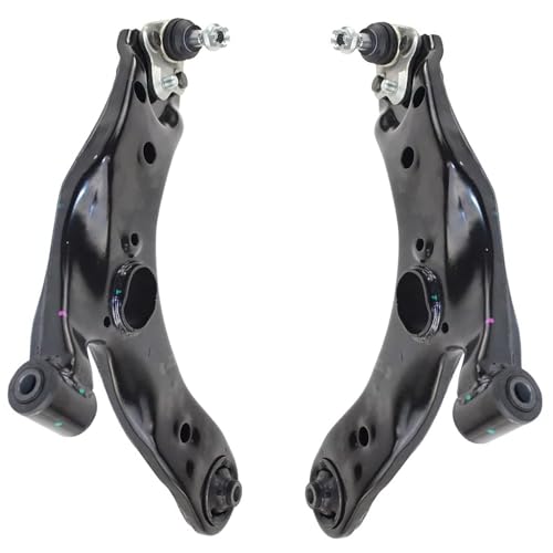 Image of Detroit Axle - 6pc Front End Kit for Toyota 2010-2015 Prius Plug-In | 2011-2017 Lexus CT200h 2 Lower Control Arms with Ball Joints 4 Outer Inner Tie Rods 2012 2013 2014 Replacement