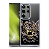 Head Case Designs Officially Licensed Motorhead Snaggletooth Graphics Gel Case [Military Grade Protection] Compatible with Samsung Galaxy S23 Ultra 5G and Compatible with MagSafe