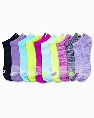Image of Avia Womens Low Cut Socks - 6 /10 Pack Performance Stretch Cushioned Moisture Wicking Athletic No Show Socks for Women (4-12)