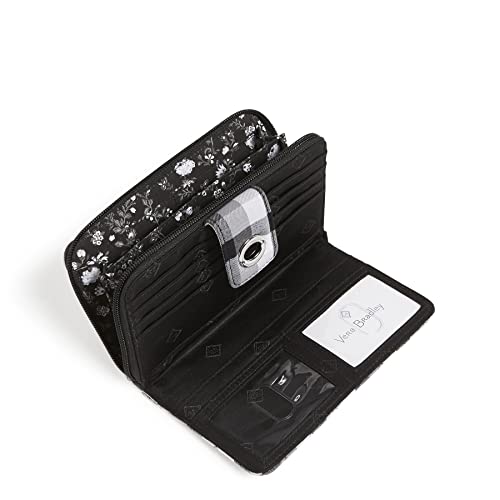 Image of Cotton Turnlock Wallet With Rfid Protection