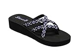Women's Ladies' Mush Style Flip Flops Comfort Thong Sandals with Wedge