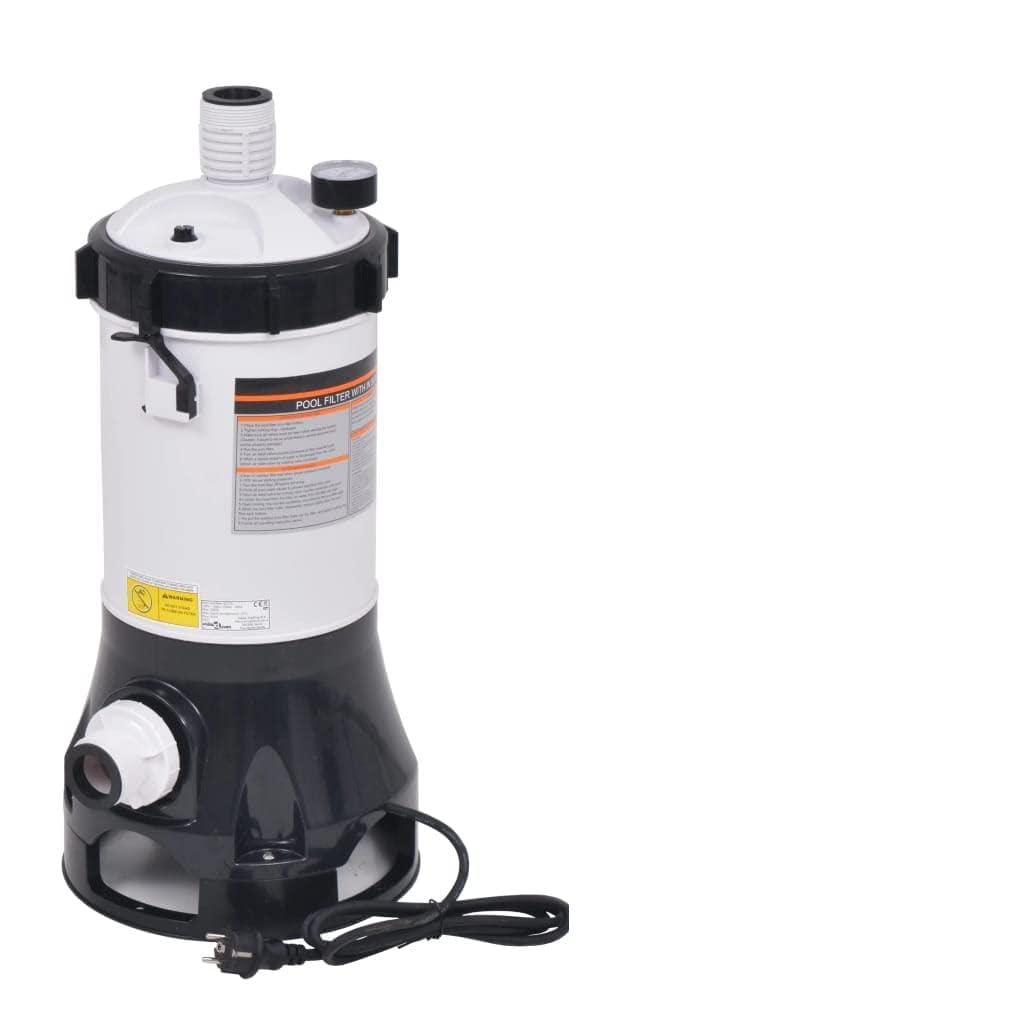 Pompa filtrante per piscina da 185 W con portata di 4,4 m³/h per acqua pulita, serbatoio durevole e resistente alla corrosione, include 100 sfere filtranti, adatta per piscina, vasca