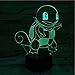 Produktbild 3D Nachtlicht 7 Farbe Geschenk Squirtle LED Nachtlicht Kind Geburtstagsgeschenk Bedside Dekorative Acryl Licht Dekor Nacht USB Squirtle