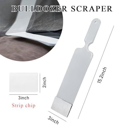 Image of Yourkar Car Paddle Squeegee, Flat Long Handle Window Tint Film Installation Tools, Paddle Scraper for Car Front and Rear Windows Glass Cleaning, Universal Car Accessories