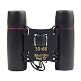 El mejor regalo para adultos y niños: prismáticos vienen con funda de transporte, 1 paño de limpieza y 1 correa para el cuello. Ideal para adultos, niños, conciertos, ópera, teatro, actuaciones, viajes, senderismo, camping, eventos deportivos, observación de aves.