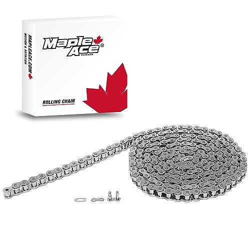 MAPLE ACE #41 SS Stainless Steel Roller Chain 10 Feet Plus Connecting Master Link