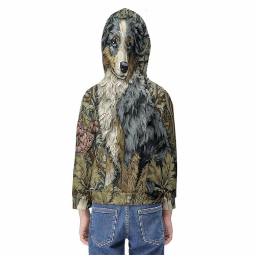 Sweat à capuche enfant chaud et résistant : pull imprimé 3D qui ne ternit pas