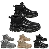 Ropa de trabajo caliente Zapatos casuales Zapatos de hombre Zapatos casuales para hombre Zapatos de hombre y cordones negros Altura Zapatos descalzos Botas impermeables Botas ergonómicas hechas a mano