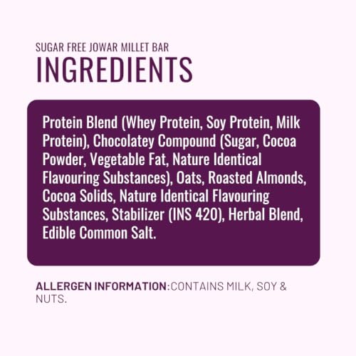 Image of Exofit Choco Cranberry Protein Bar 35 gm (Pack of 4 Bar) Protein Blend, High fiber, Low Calories & Carbs, No Added Preservatives, No Added Sugar - 140g