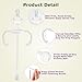 Straw Cup Conversion Kit for Dr Browns Narrow and Narrow Glass Baby Bottles, Weighted Straw Replacement Kit with Soft Straw Top and Handle,6m+,Set of 2