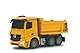 JAMARA 405108 - Muldenkipper Mercedes Arocs 1:26 2,4G - Kippmulde hoch/runter, Licht vorne, profilierte Gummireifen