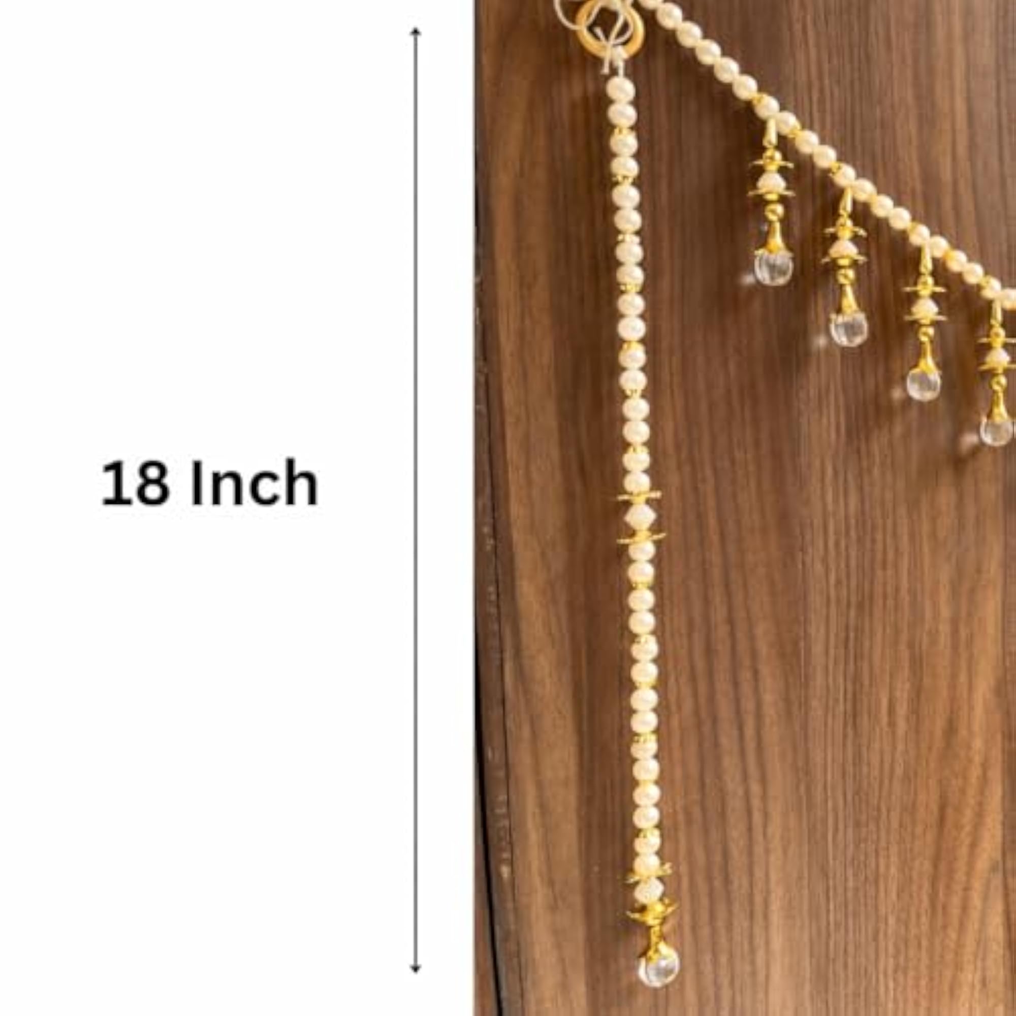 Handmade Crystal Pearl Toran for Main Door