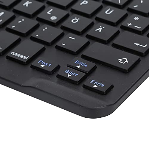 Pusokei German Keyboard 10Inch Keyboard German Layout Usb Computer Keyboard For Laptops, Pc(Black) #TOP5