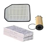 JJKSKV 3Pcs Oil Cabin Air Filters KitCompatible for Wrangler JK 2.8TDI 2007-2018 68032204AB