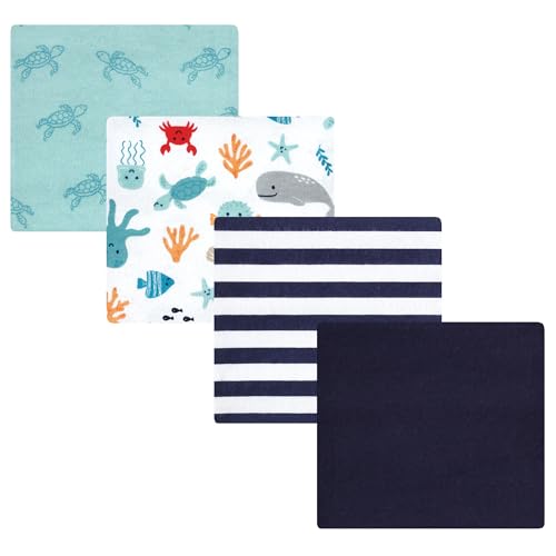 Image of Luvable Friends Little Treasure Flannel Receiving Blankets 4pk