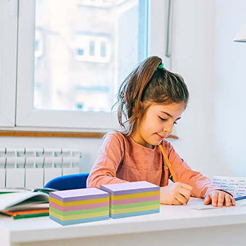 Bercoor 700 Pieces Index Cards With 2 Pack Index Card Box, 3 X 5 Ruled Index Cards, Color Notecards Study Cards For School And Office Supplies, 6 Colors #TOP4