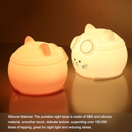 Lámpara de Noche de Silicona con Control Táctil y USB Recargable miniatura 6