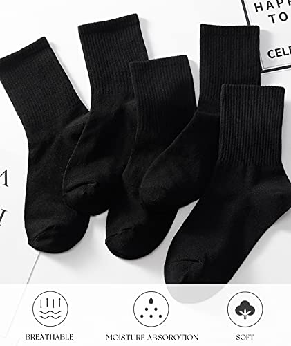 Image of HAVE A TREE 3-12 Pairs Womens Crew Lightweight Thin Calf Socks Size 6-11 | Lightweight thin crew calf socks for women, soft breathable comfort, perfect fit, durable everyday wear at great value.