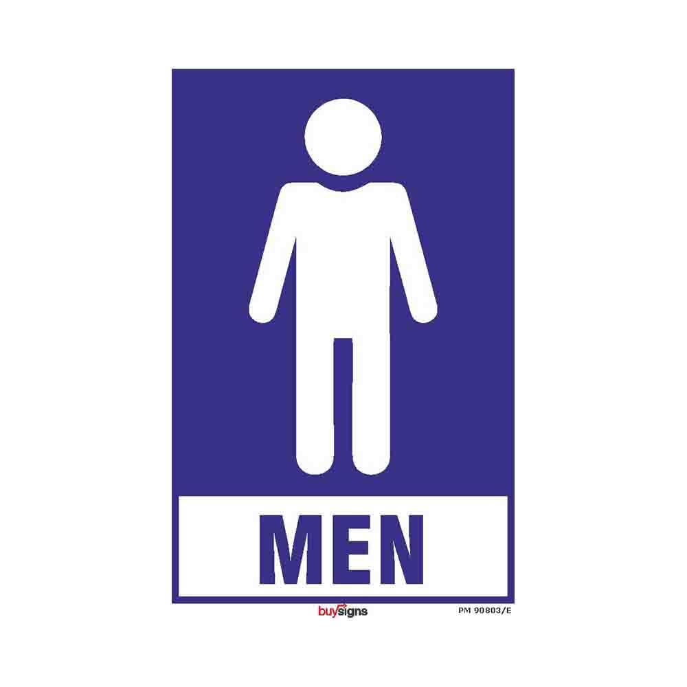 Buysigns.in - Men signs for Toilet Restroom Glass Doors Wooden Doors ...