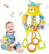 Amazon.co.jp: MAVEKID 赤ちゃん おもちゃ くま 赤ちゃん 紐 玩具 知育