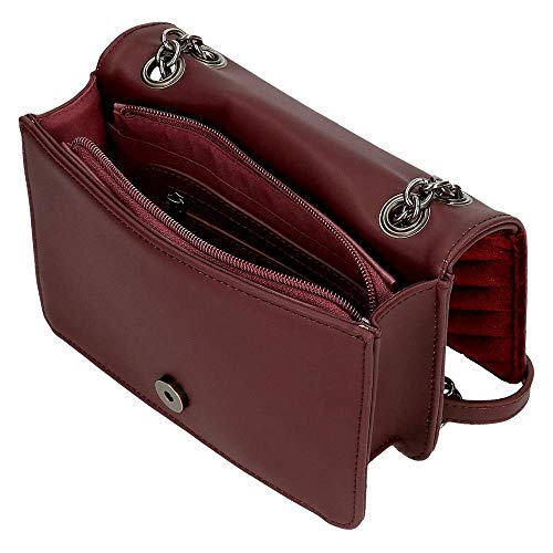 Pepe Jeans Claris, Borsa da Spalla Donna, Rosso