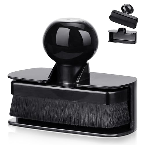 BABYSHEEP Car Tire Shine Applicator Large Vegan Tire Shine Brush - Automotive Tire Dressing Applicator Brush with Storage Stand for Tire Detailing & Car Wash Kit Black 3.6 Inch Length (Black)