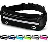 Nordrun® Riñonera Ajustable e Impermeable para Todos los Móviles | Running Belt para Mujer y Hombre | Cinturón Deportivo | Porta Móvil