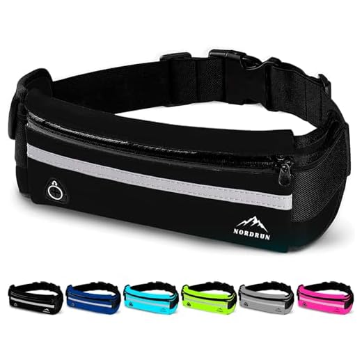 Nordrun® Riñonera Running Ajustable e Impermeable Apta par Todos los Moviles | Riñonera Running Mujer y Hombre | Cinturon Running | Porta Movil Running | Riñonera Deportiva | Running Belt